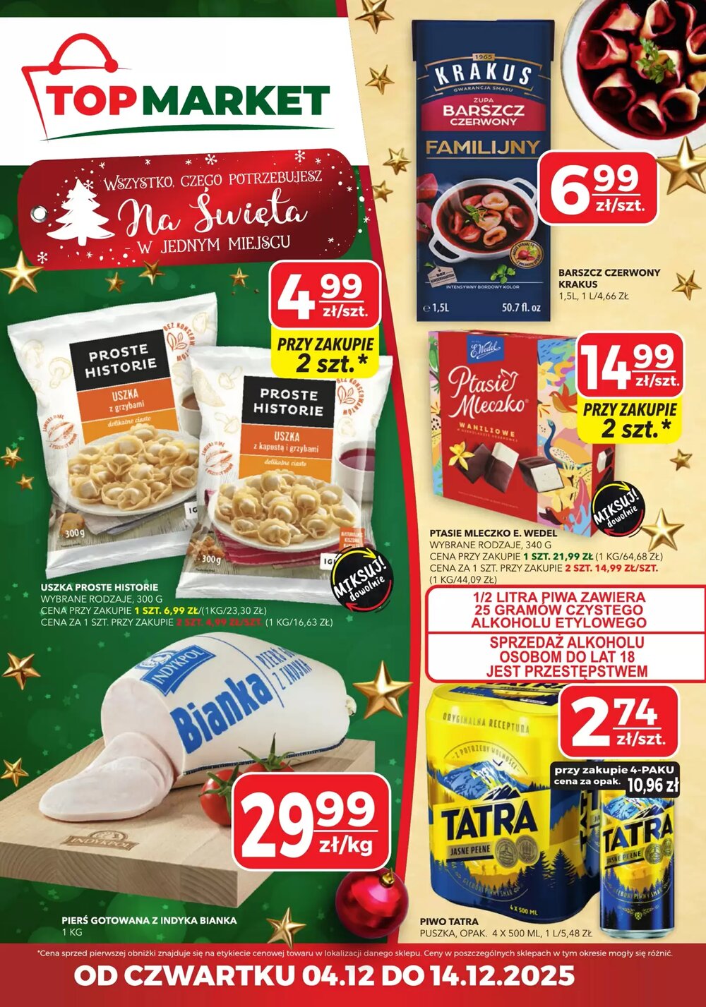 Gazetka promocyjna Top Market  ważna od 04.12.2025 - Strona 1.