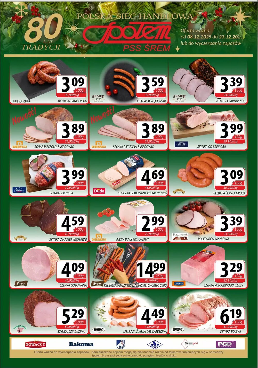 Gazetka promocyjna Społem  ważna od 08.12.2025 - Strona 1.