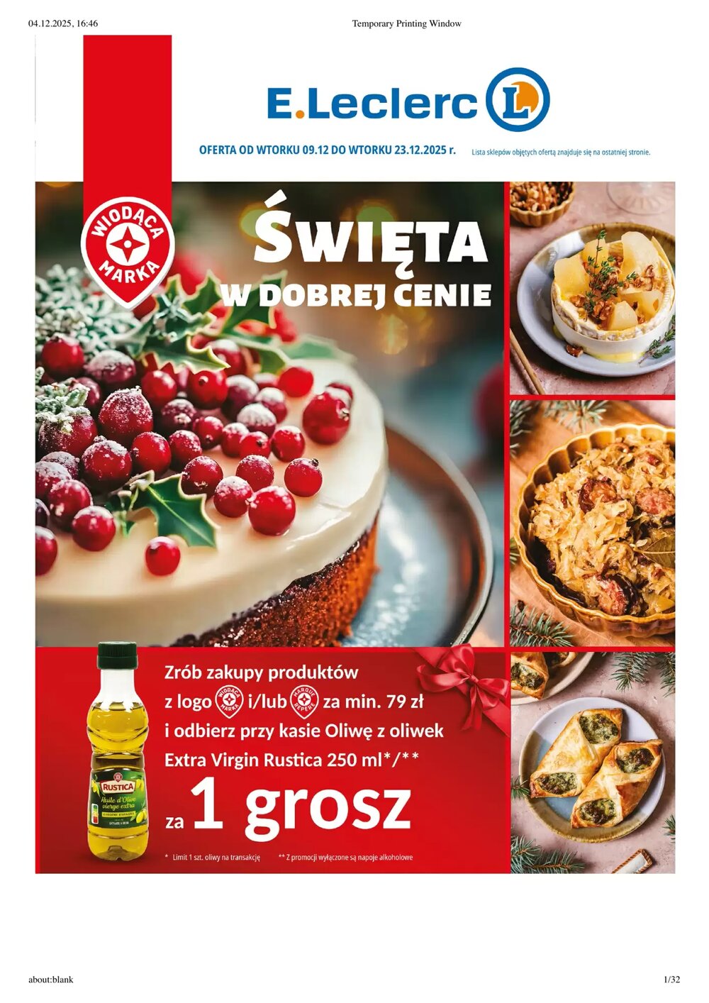 Gazetka promocyjna E.Leclerc  ważna od 09.12.2025 - Strona 1.
