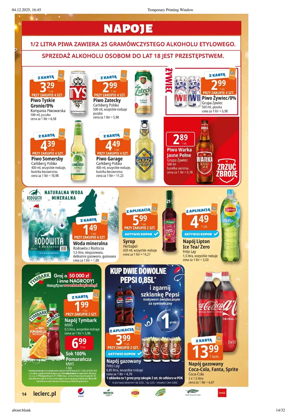 Gazetka promocyjna E.Leclerc  ważna od 09.12.2025 - Strona 14.