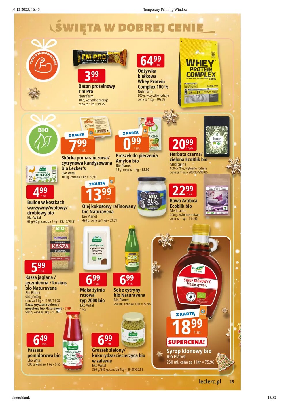 Gazetka promocyjna E.Leclerc  ważna od 09.12.2025 - Strona 15.
