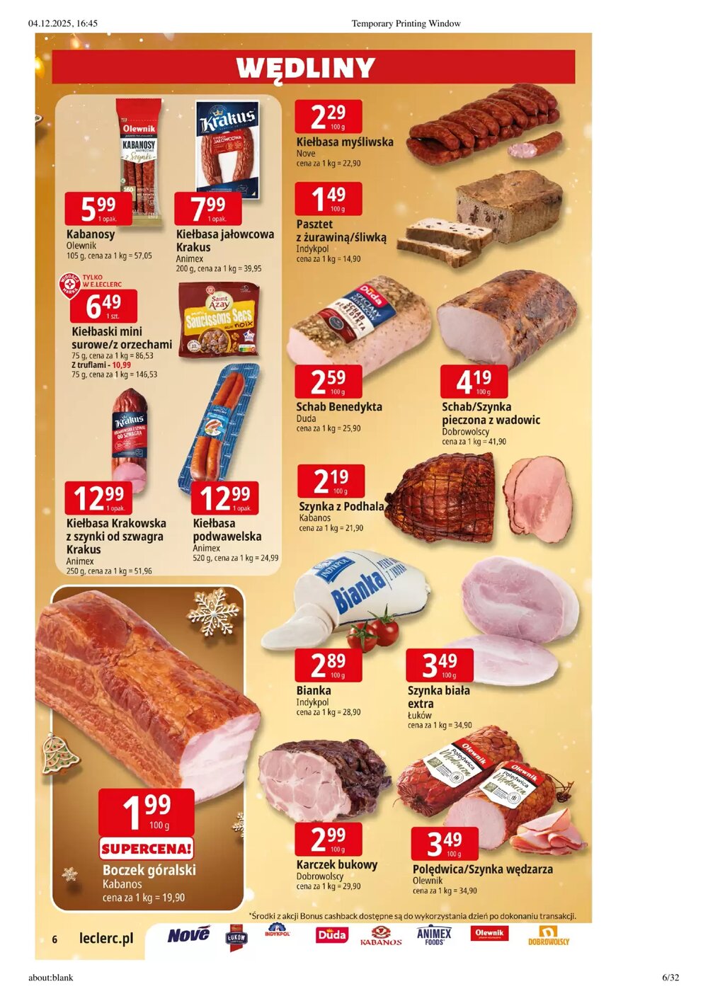 Gazetka promocyjna E.Leclerc  ważna od 09.12.2025 - Strona 6.