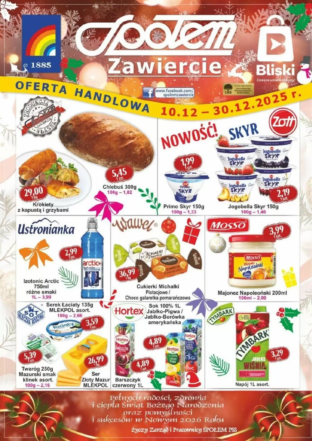 Gazetka promocyjna Społem  ważna od 10.12.2025 - Strona 1.