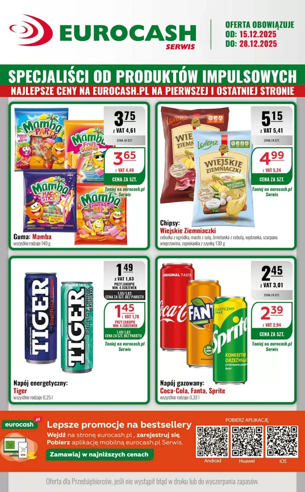 Gazetka promocyjna Eurocash  ważna od 15.12.2025 - Strona 1.
