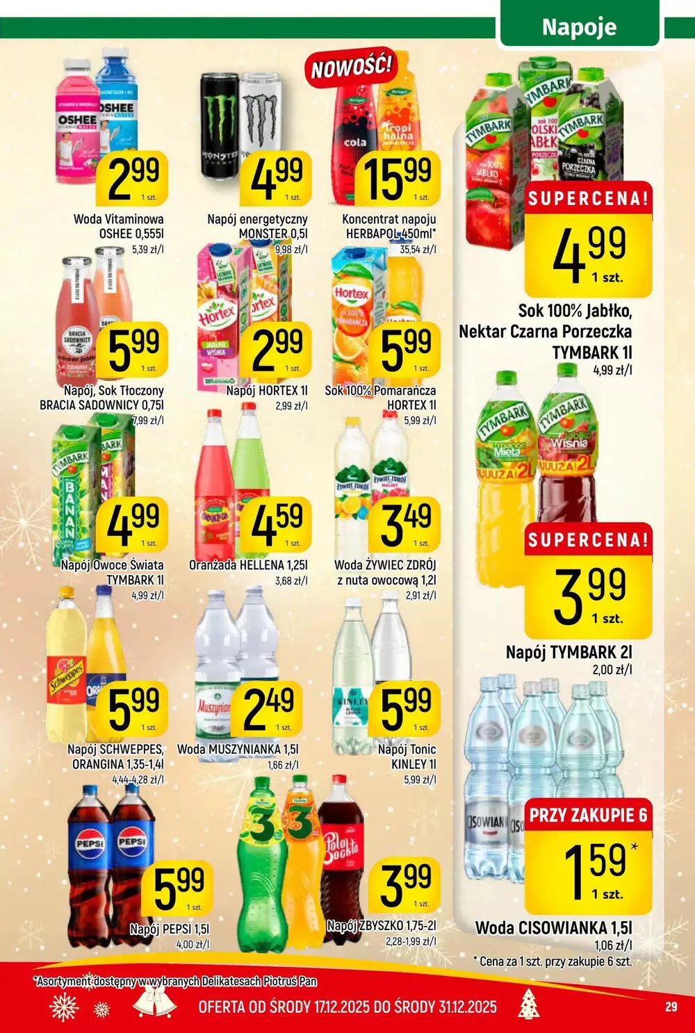 Gazetka promocyjna Delikatesy Piotruś Pan  ważna od 17.12.2025 - Strona 29.