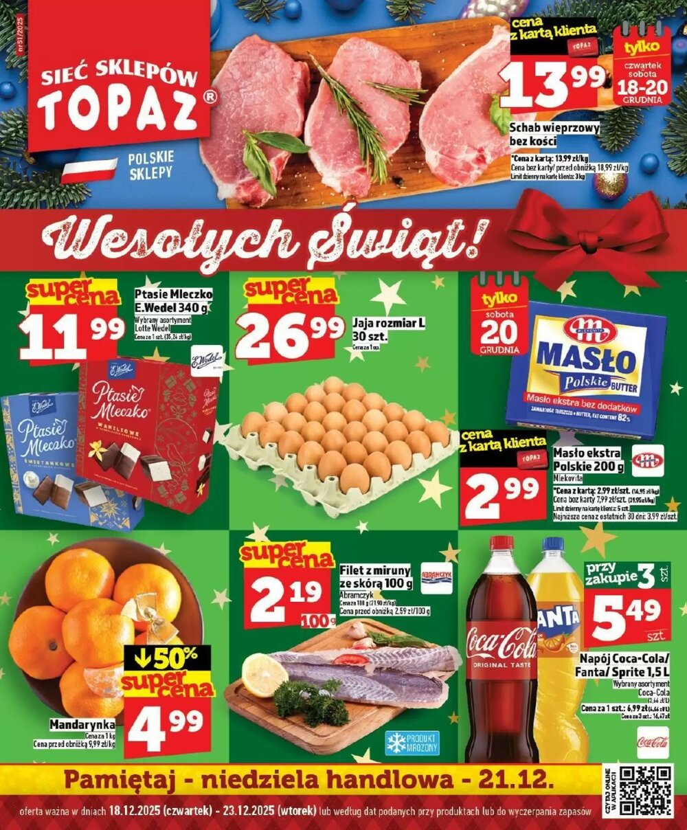 Gazetka promocyjna Topaz  ważna od 18.12.2025 - Strona 1.