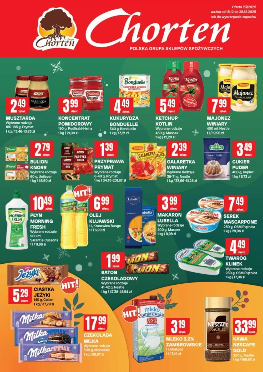 Gazetka promocyjna Chorten  ważna od 18.12.2025 - Strona 1.