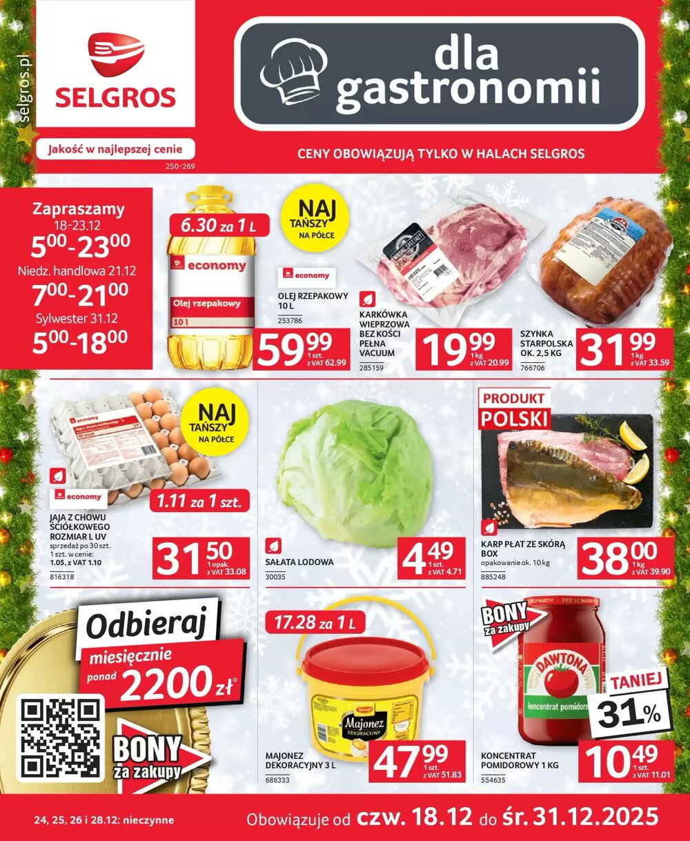 Gazetka promocyjna Selgros  ważna od 18.12.2025 - Strona 1.