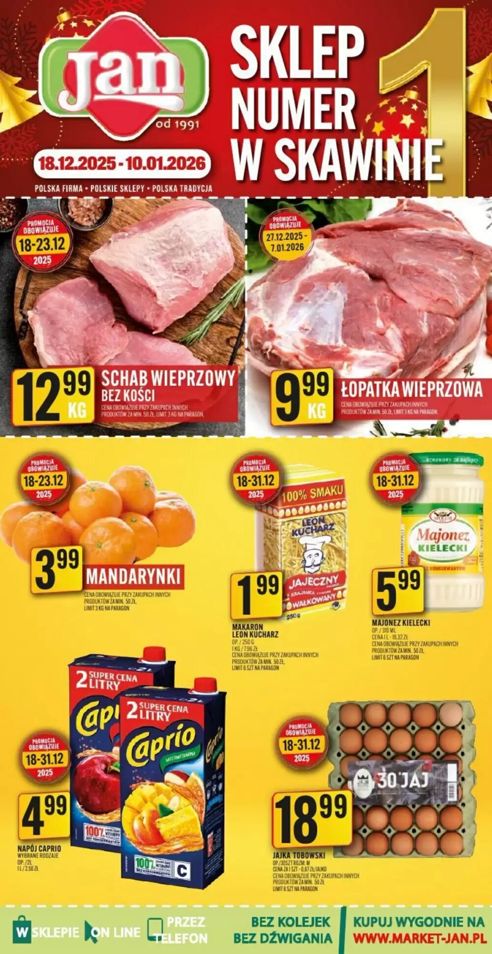 Gazetka promocyjna Market Jan  ważna od 18.12.2025 - Strona 1.