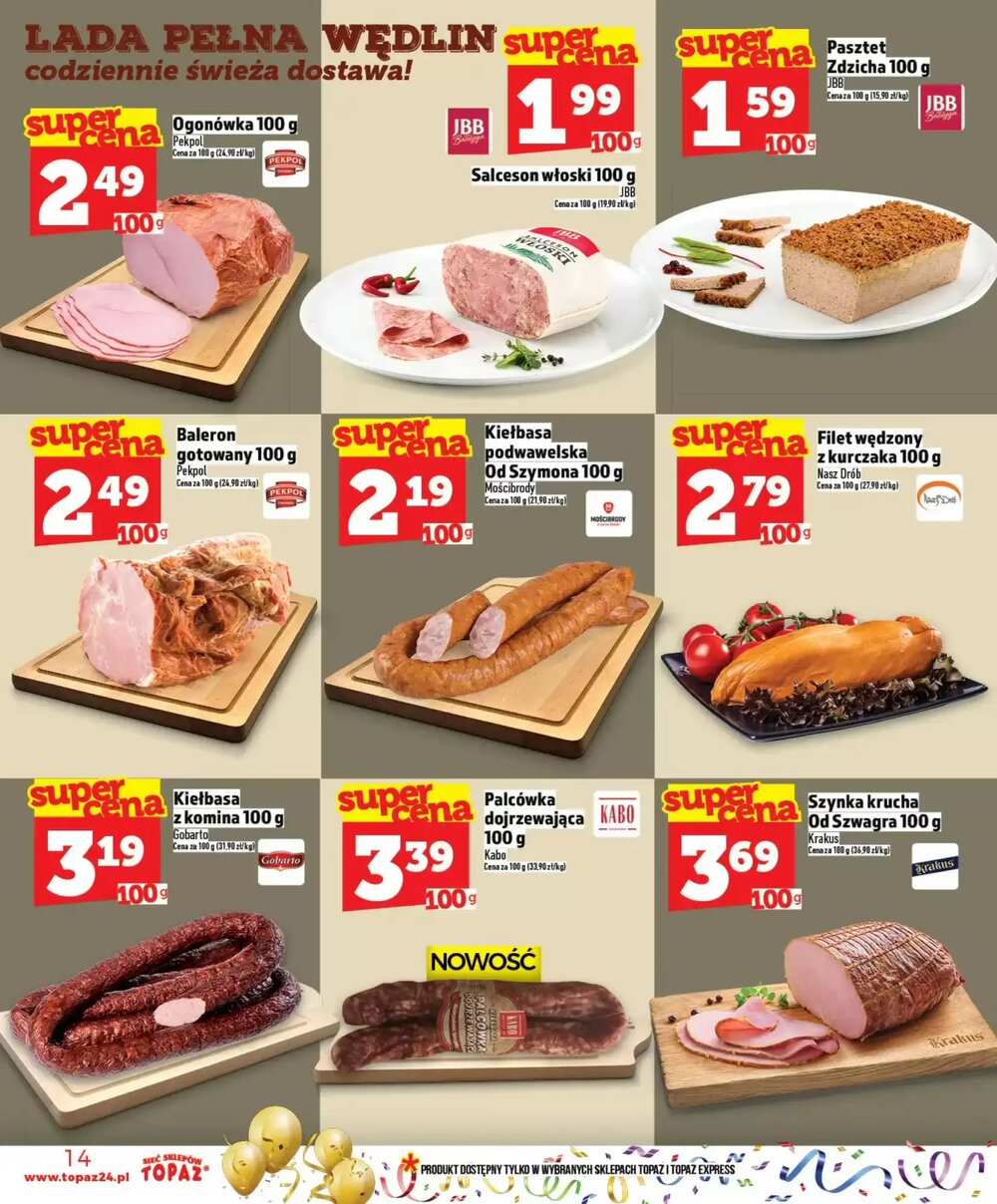 Gazetka promocyjna Topaz  ważna od 27.12.2025 - Strona 14.