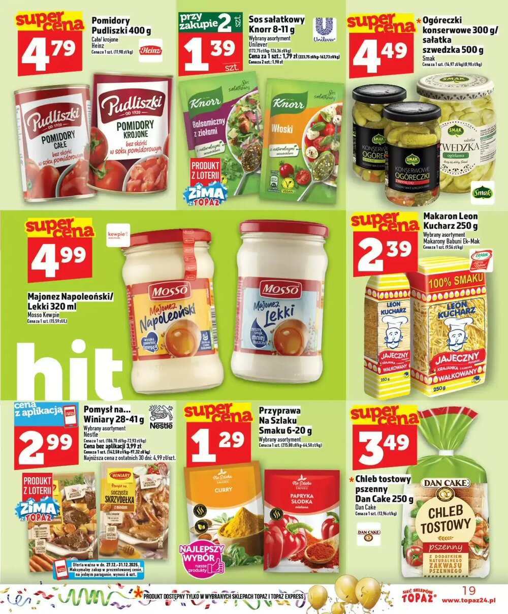 Gazetka promocyjna Topaz  ważna od 27.12.2025 - Strona 19.