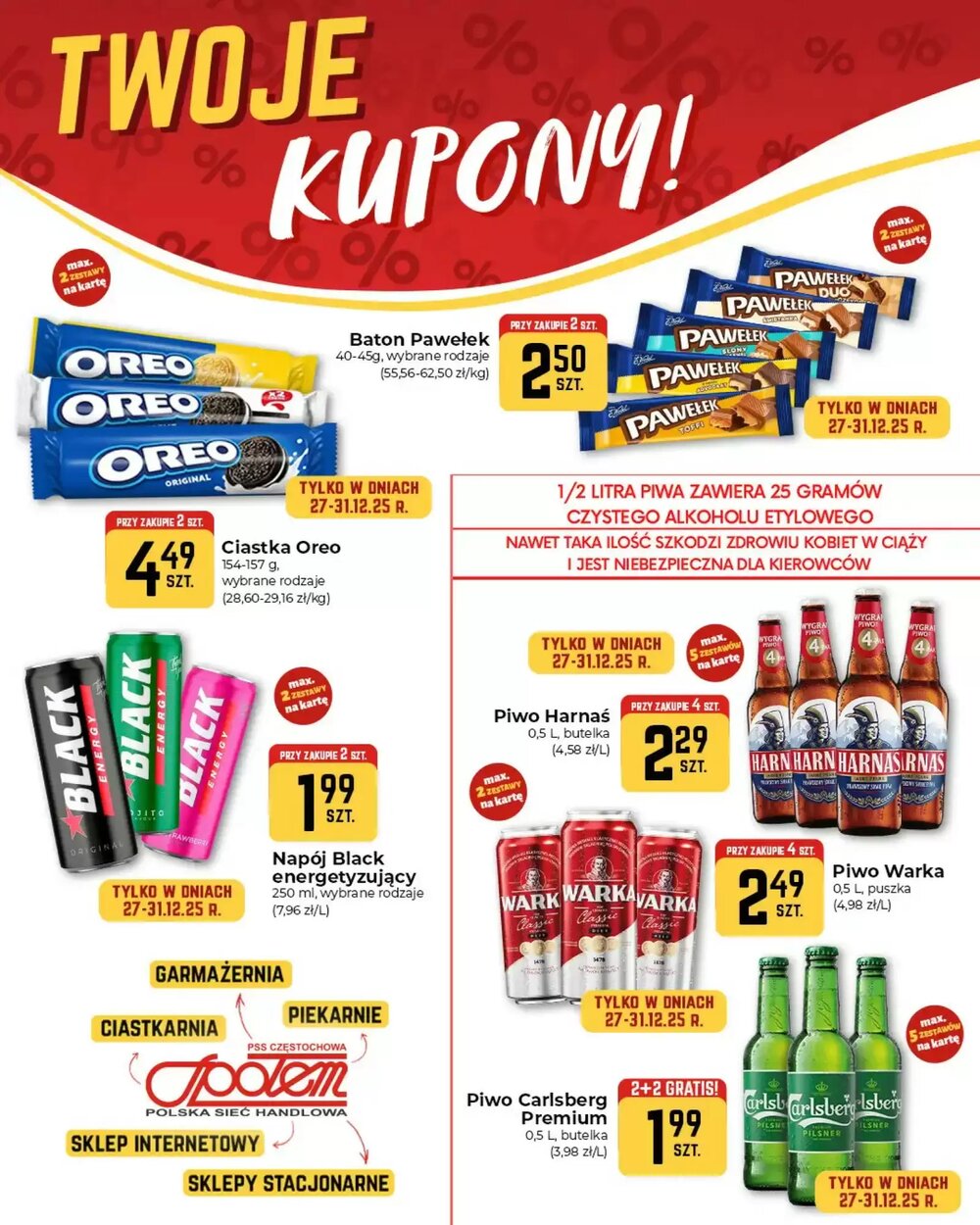 Gazetka promocyjna Społem  ważna od 27.12.2025 - Strona 1.