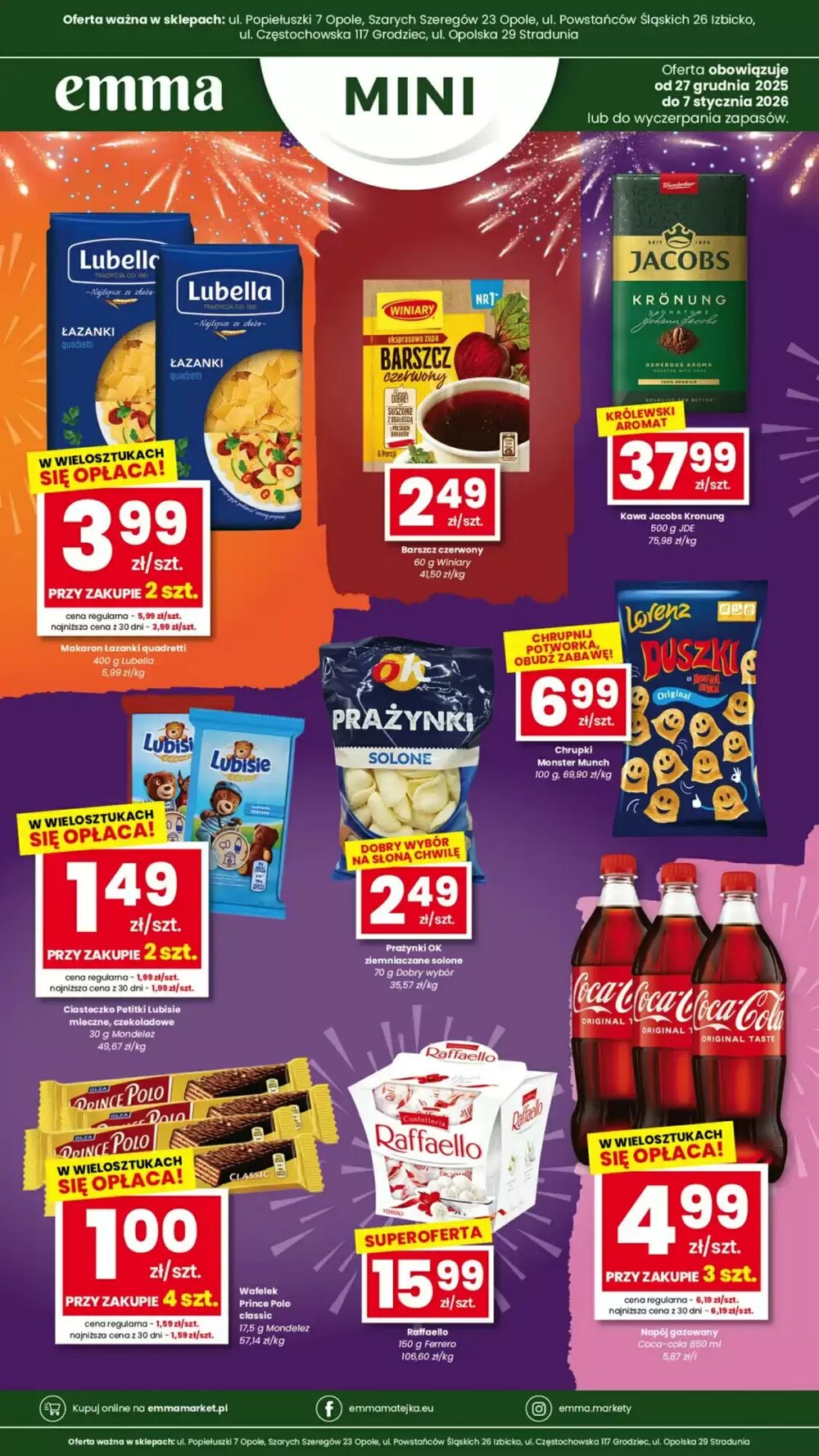 Gazetka promocyjna EMMA market  ważna od 27.12.2025 - Strona 1.