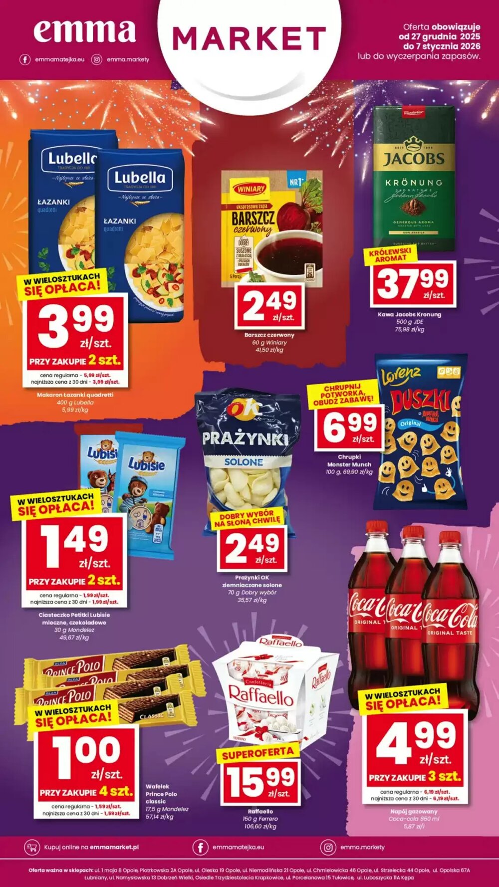 Gazetka promocyjna EMMA market  ważna od 27.12.2025 - Strona 1.