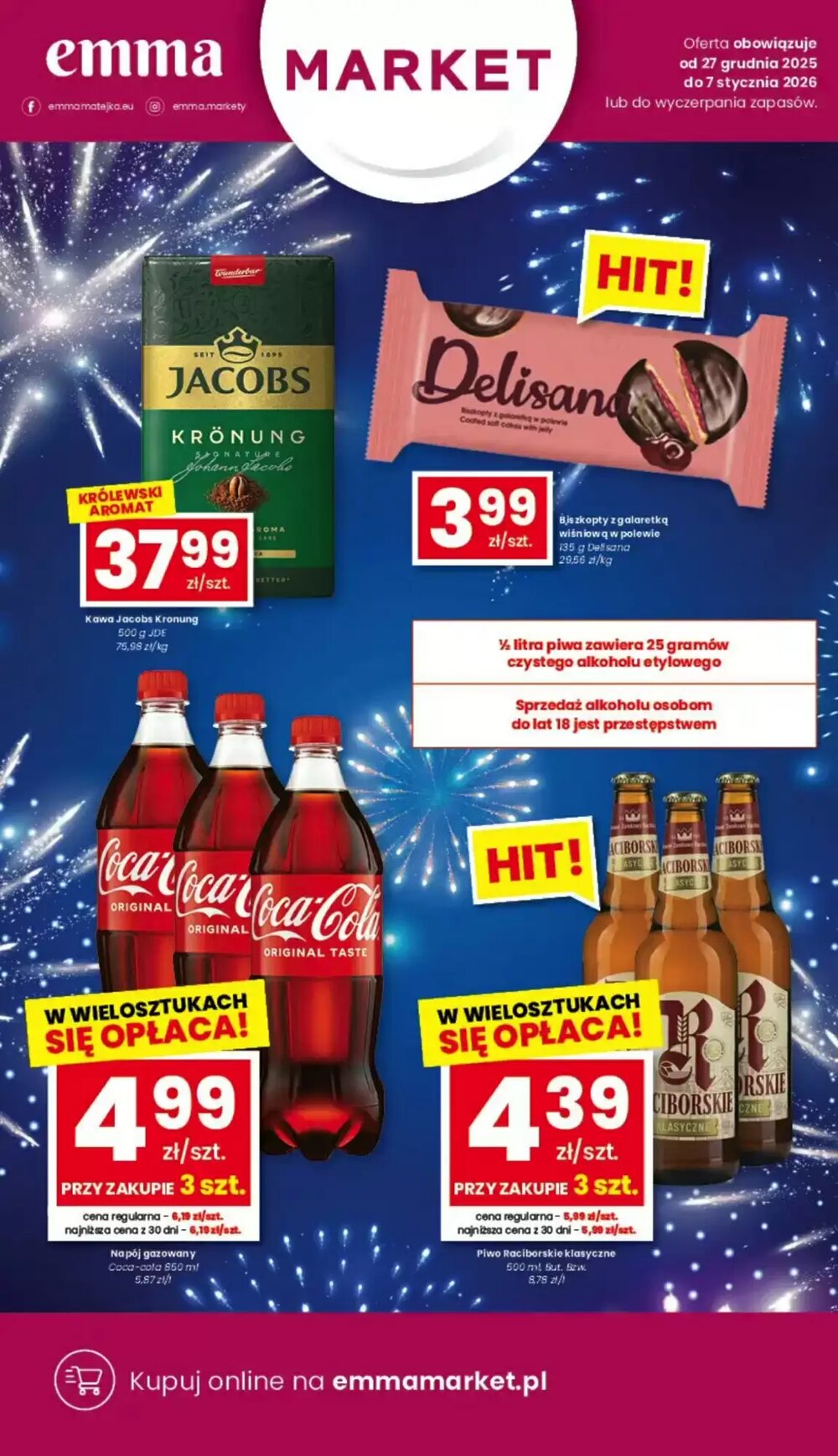 Gazetka promocyjna EMMA market  ważna od 27.12.2025 - Strona 1.