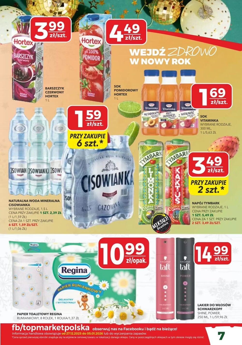 Gazetka promocyjna Top Market  ważna od 27.12.2025 - Strona 7.