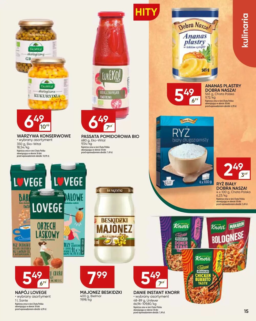 Gazetka promocyjna Chata Polska  ważna od 29.12.2025 - Strona 15.