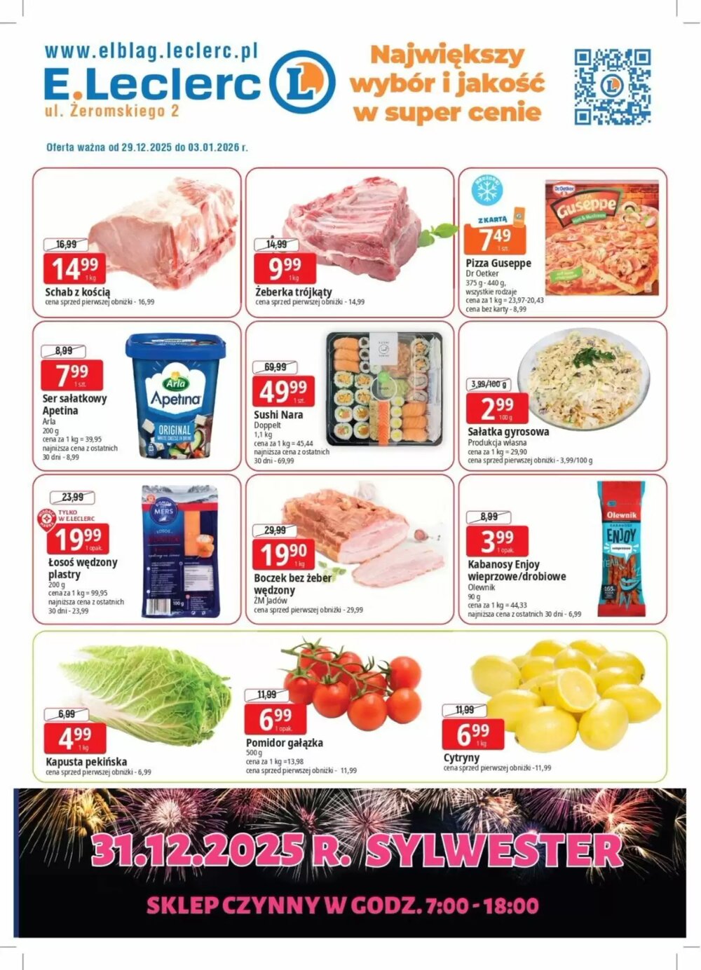 Gazetka promocyjna E.Leclerc  ważna od 29.12.2025 - Strona 1.