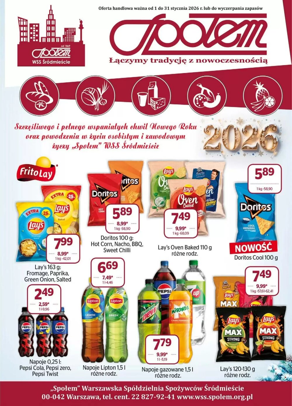 Gazetka promocyjna Społem  ważna od 01.01.2026 - Strona 1.