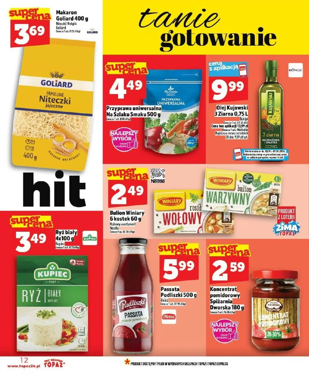 Gazetka promocyjna Topaz  ważna od 02.01.2026 - Strona 12.