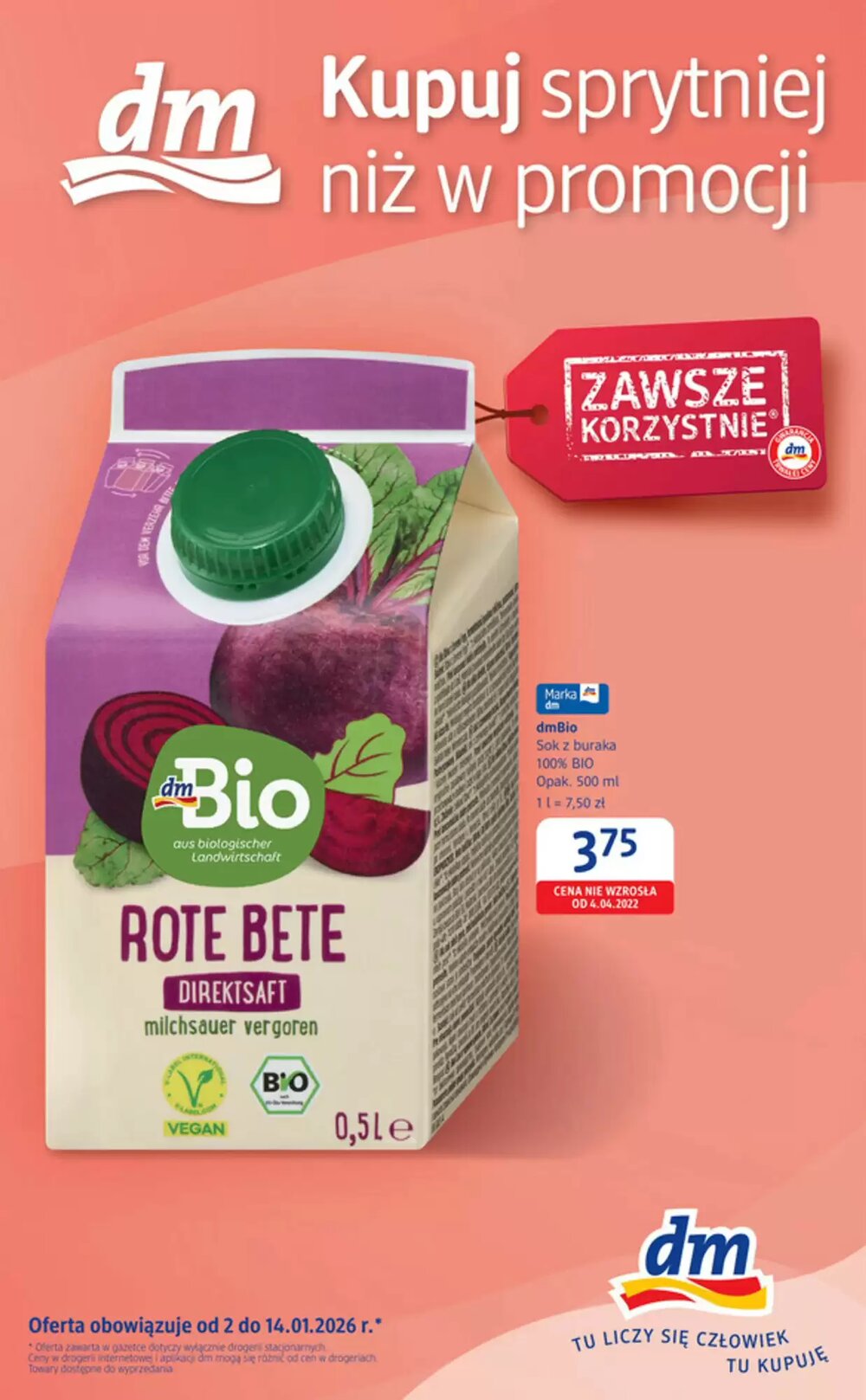 Gazetka promocyjna dm drogerie markt  ważna od 02.01.2026 - Strona 1.