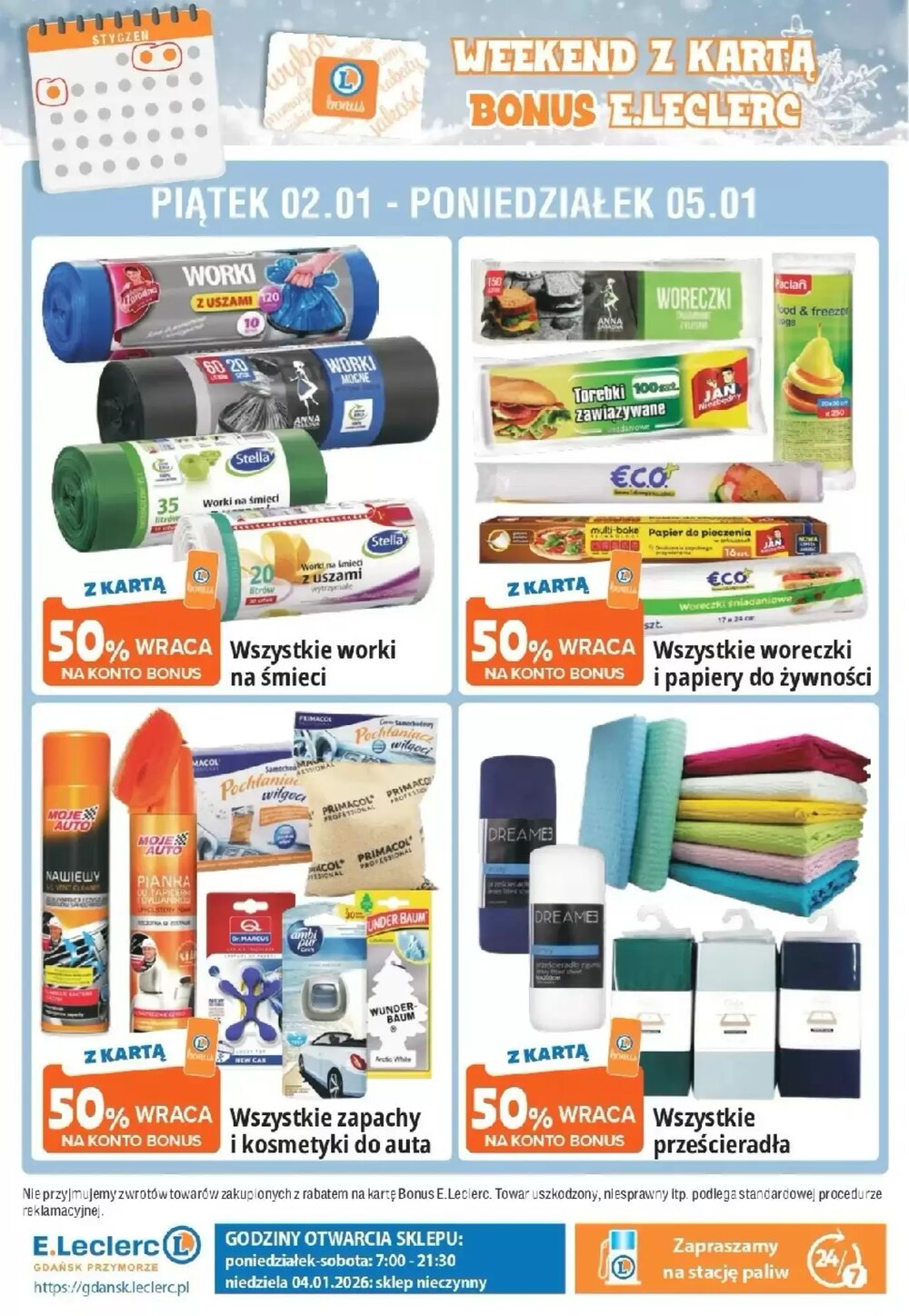 Gazetka promocyjna E.Leclerc  ważna od 02.01.2026 - Strona 4.