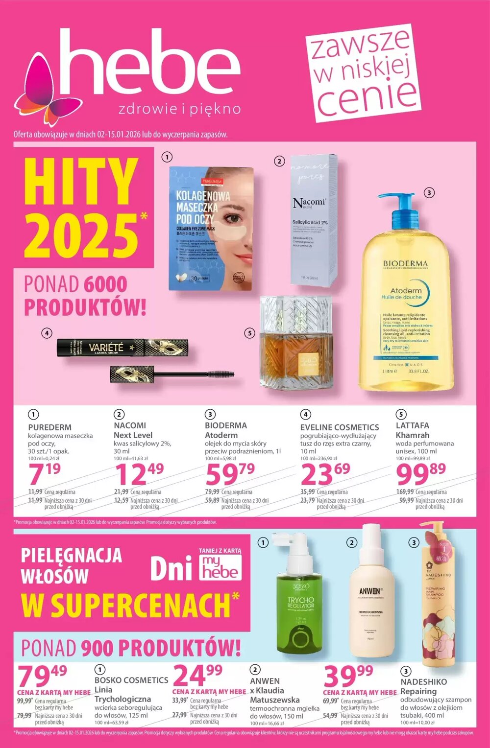 Gazetka promocyjna Hebe  ważna od 02.01.2026 - Strona 1.