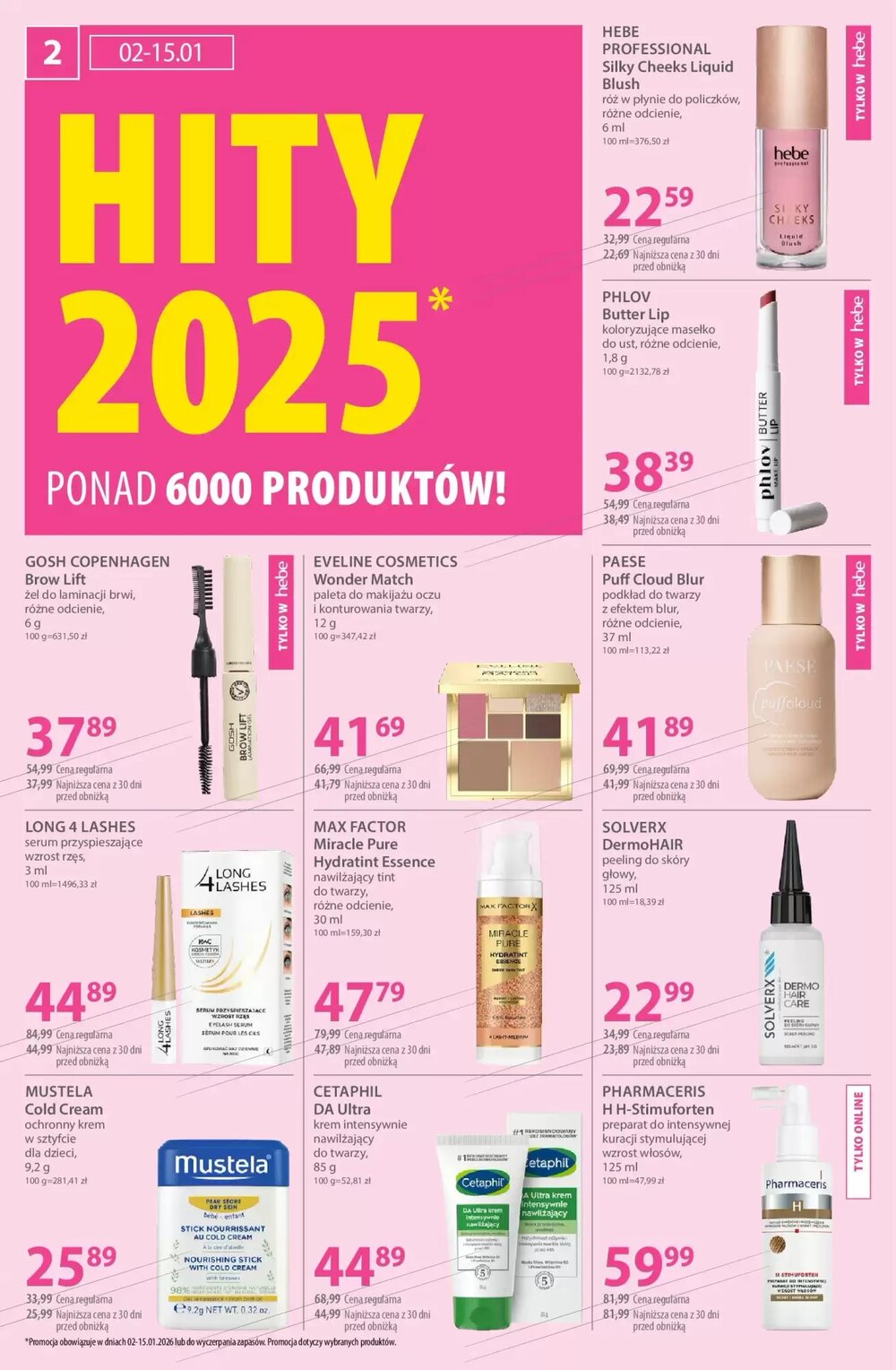 Gazetka promocyjna Hebe  ważna od 02.01.2026 - Strona 2.