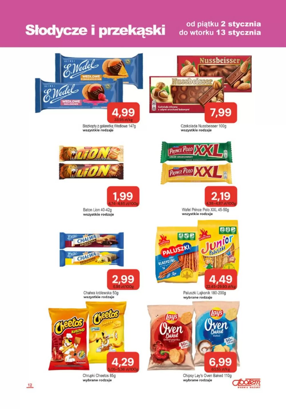 Gazetka promocyjna Społem  ważna od 02.01.2026 - Strona 12.