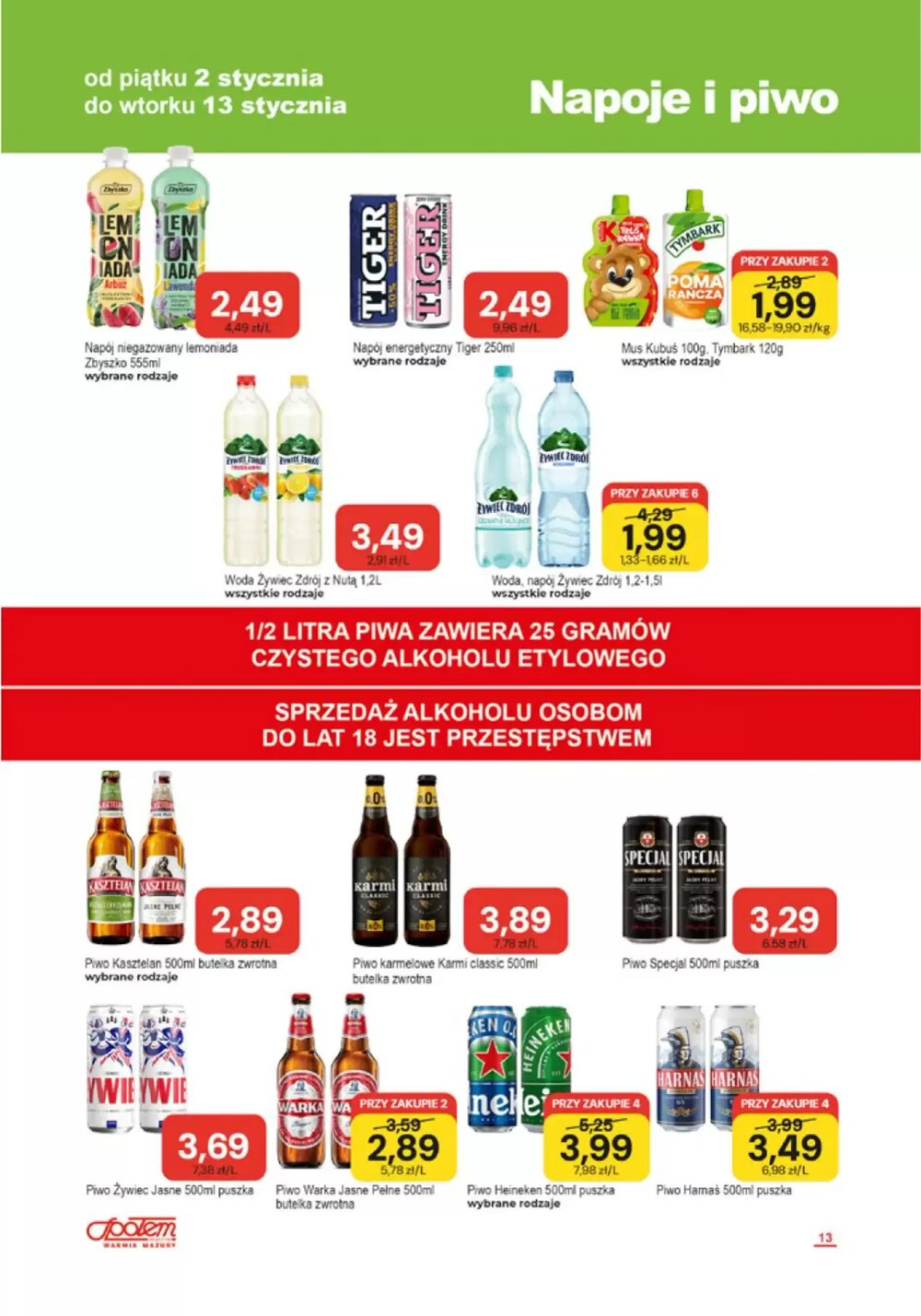 Gazetka promocyjna Społem  ważna od 02.01.2026 - Strona 13.