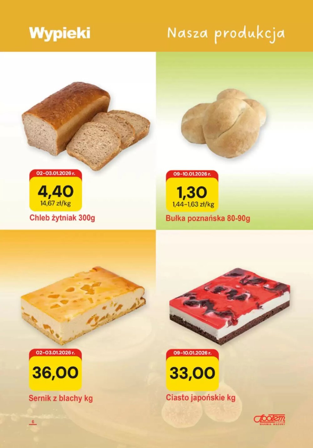 Gazetka promocyjna Społem  ważna od 02.01.2026 - Strona 6.