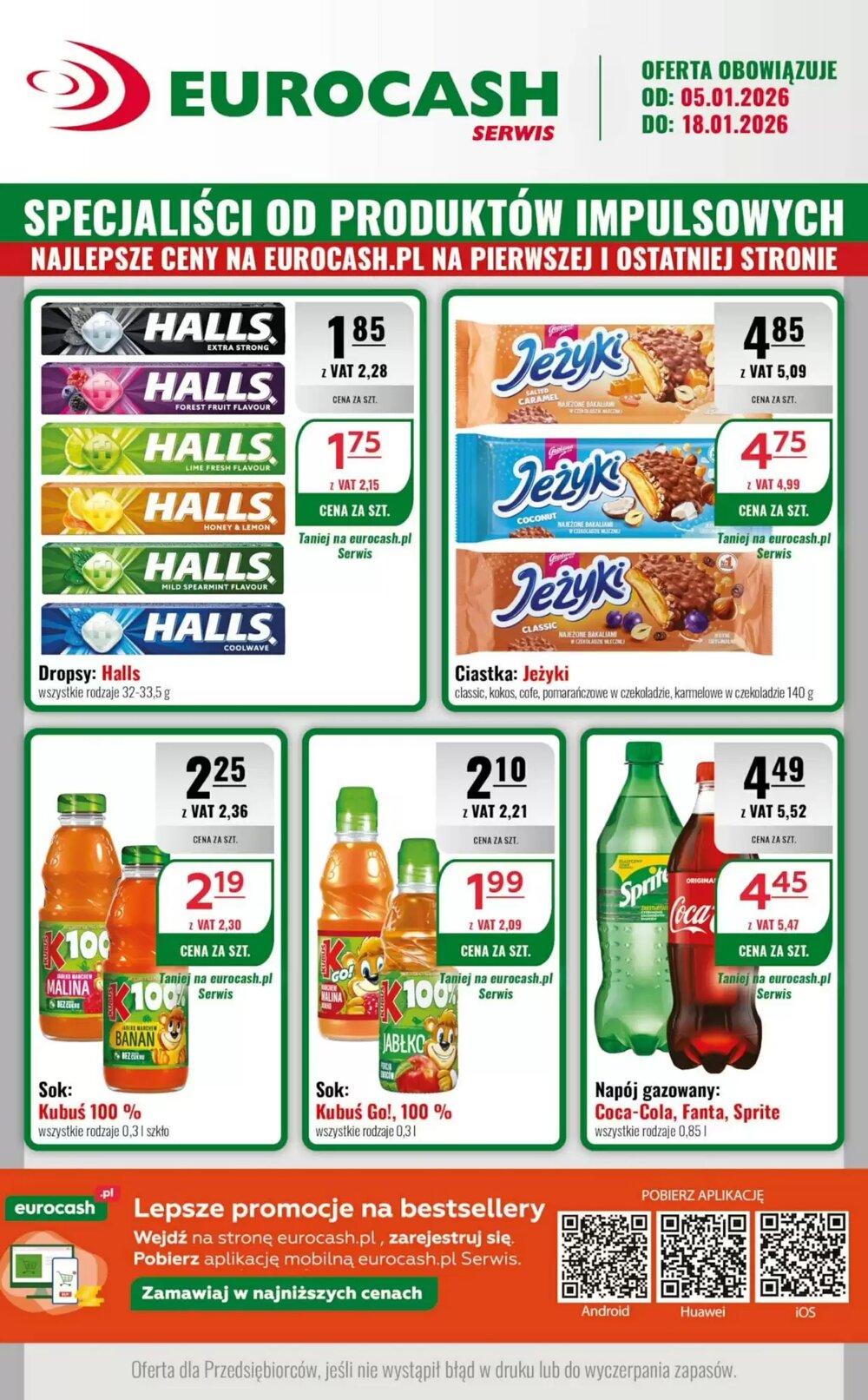 Gazetka promocyjna Eurocash  ważna od 05.01.2026 - Strona 1.