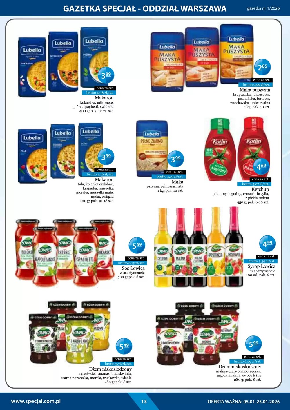Gazetka promocyjna Specjał  ważna od 05.01.2026 - Strona 13.