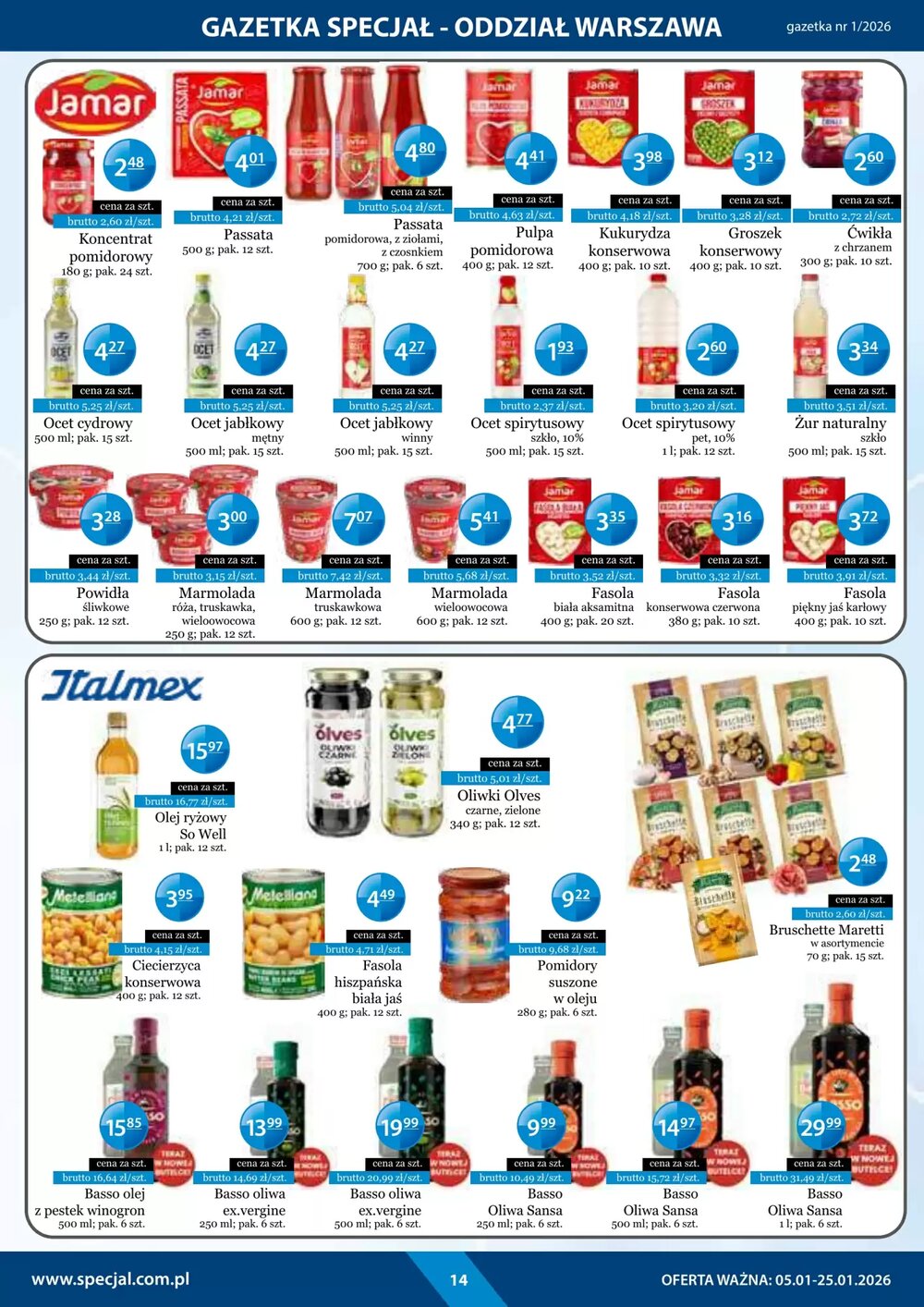 Gazetka promocyjna Specjał  ważna od 05.01.2026 - Strona 14.