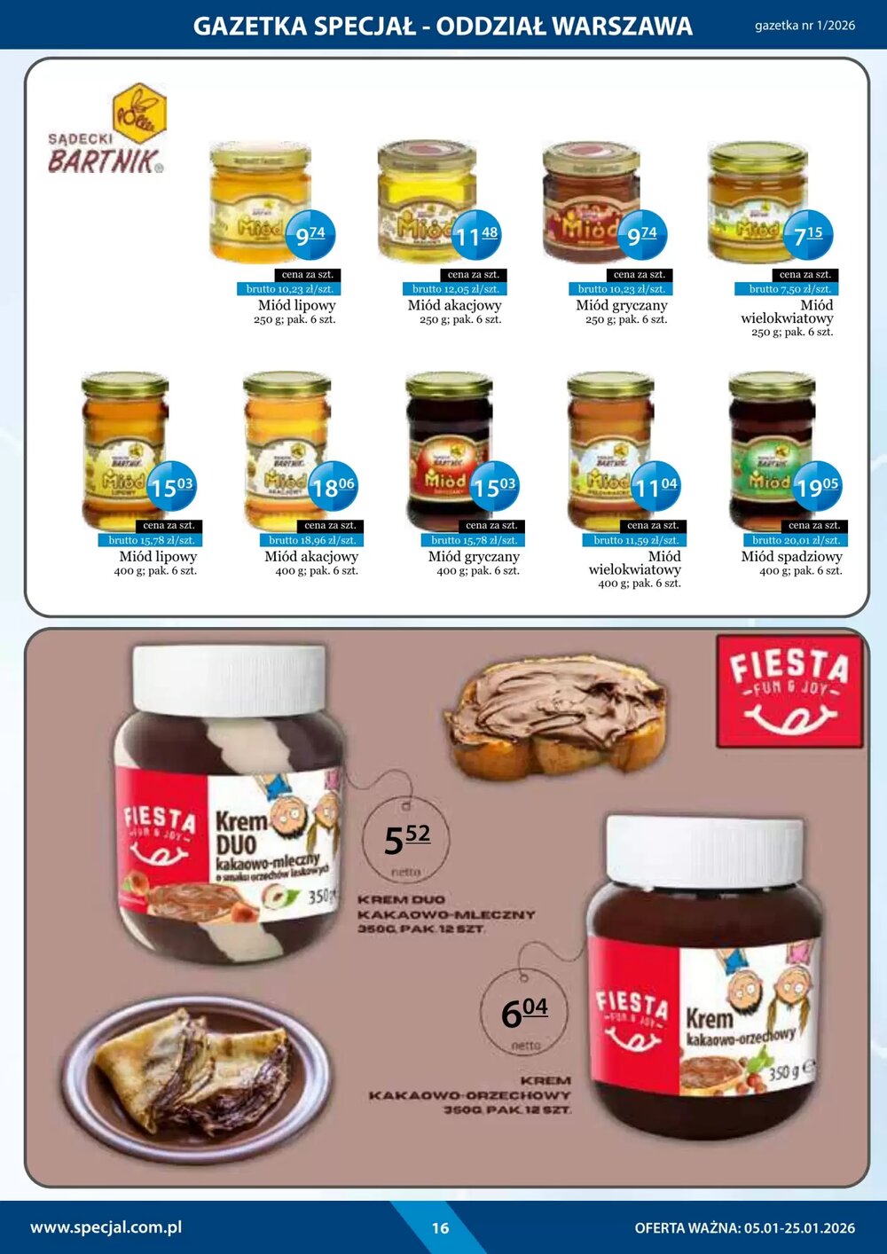Gazetka promocyjna Specjał  ważna od 05.01.2026 - Strona 16.