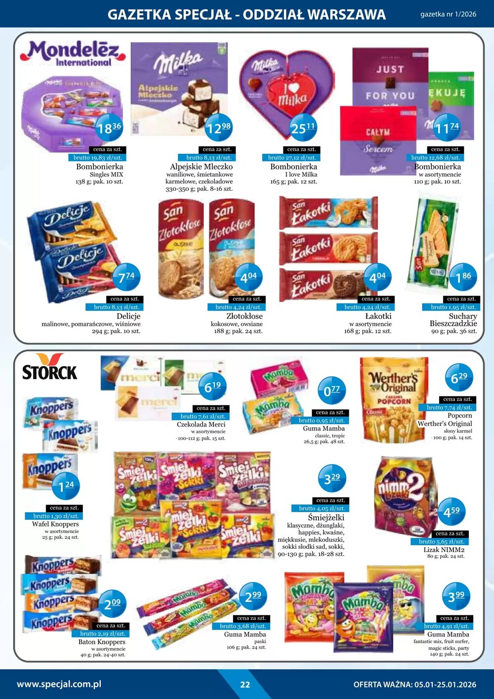 Gazetka promocyjna Specjał  ważna od 05.01.2026 - Strona 22.