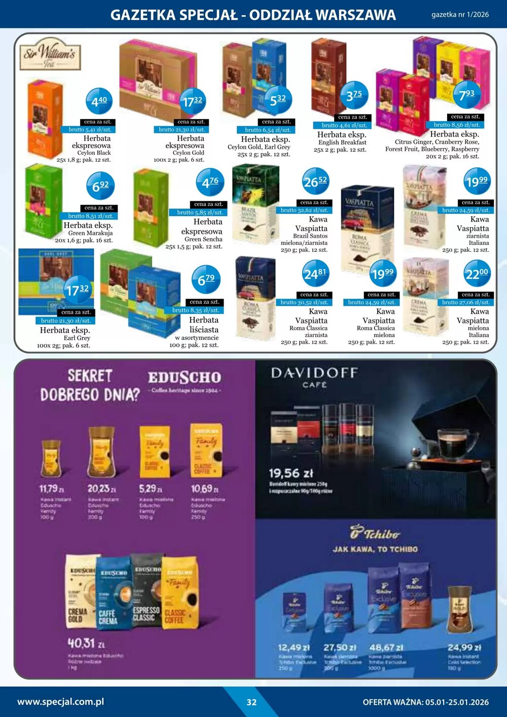 Gazetka promocyjna Specjał  ważna od 05.01.2026 - Strona 32.