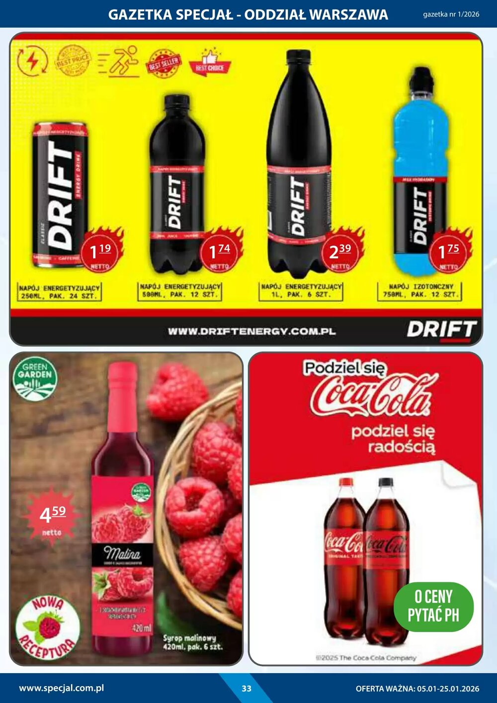 Gazetka promocyjna Specjał  ważna od 05.01.2026 - Strona 33.