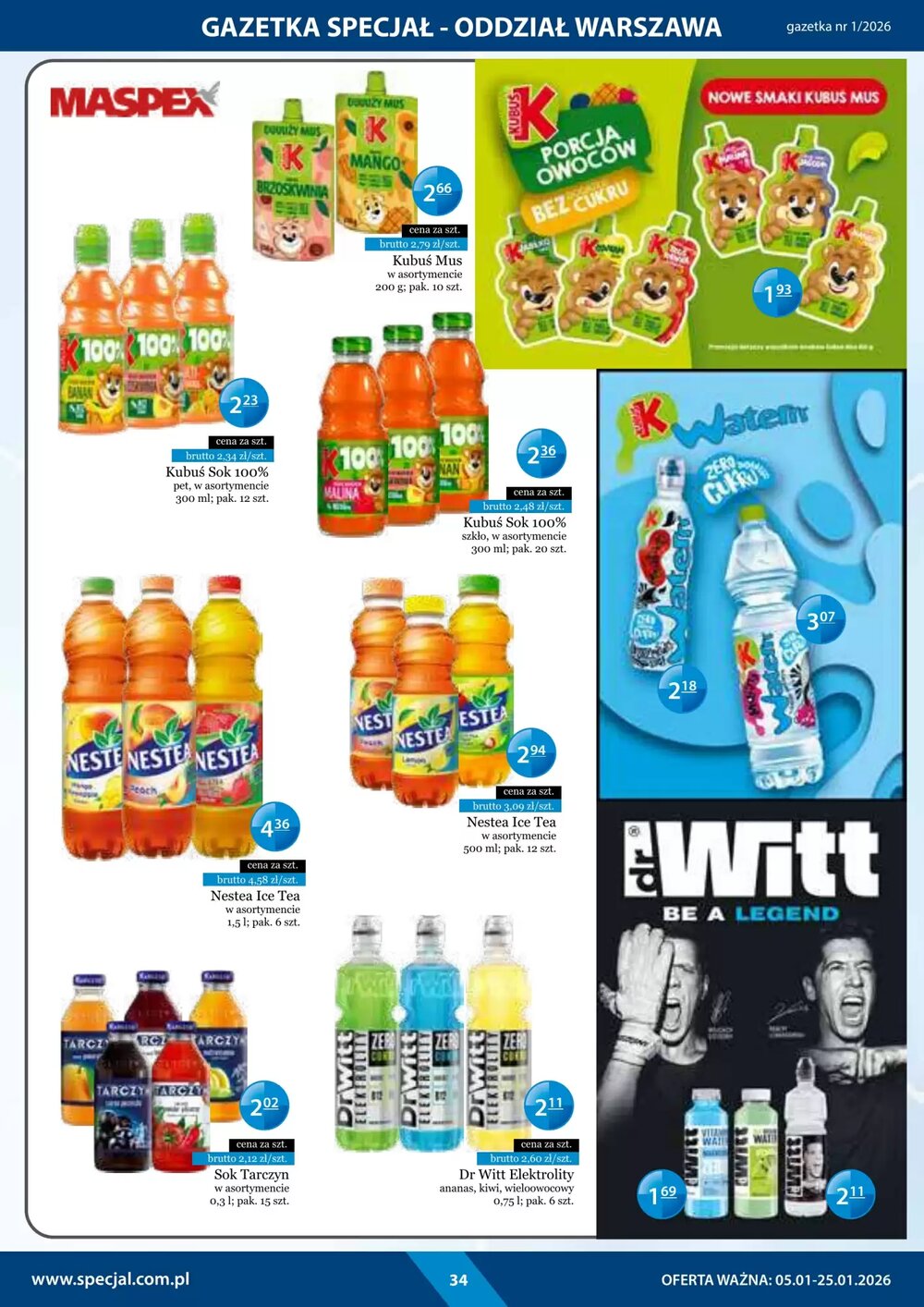Gazetka promocyjna Specjał  ważna od 05.01.2026 - Strona 34.