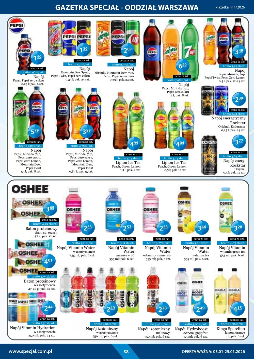Gazetka promocyjna Specjał  ważna od 05.01.2026 - Strona 38.