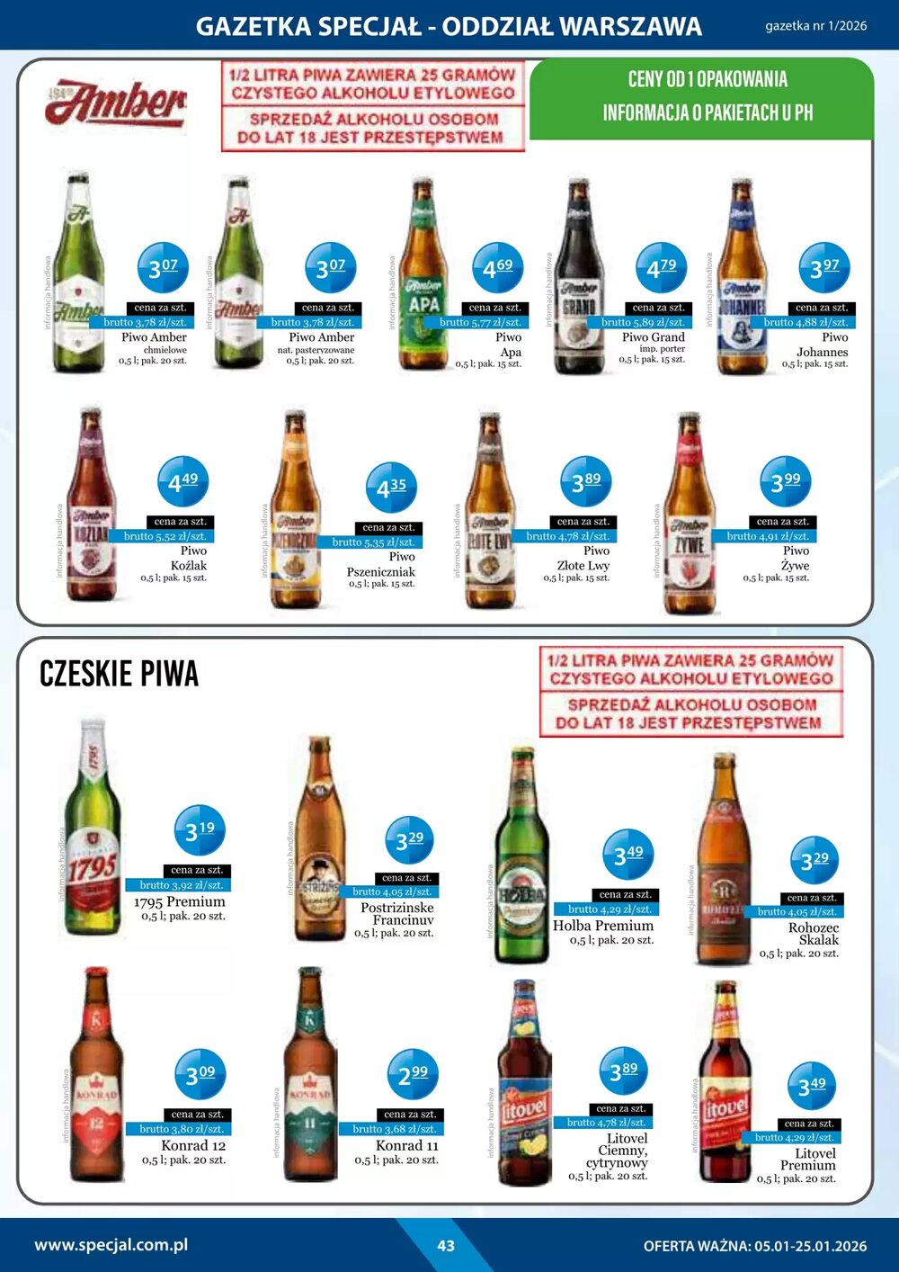 Gazetka promocyjna Specjał  ważna od 05.01.2026 - Strona 43.