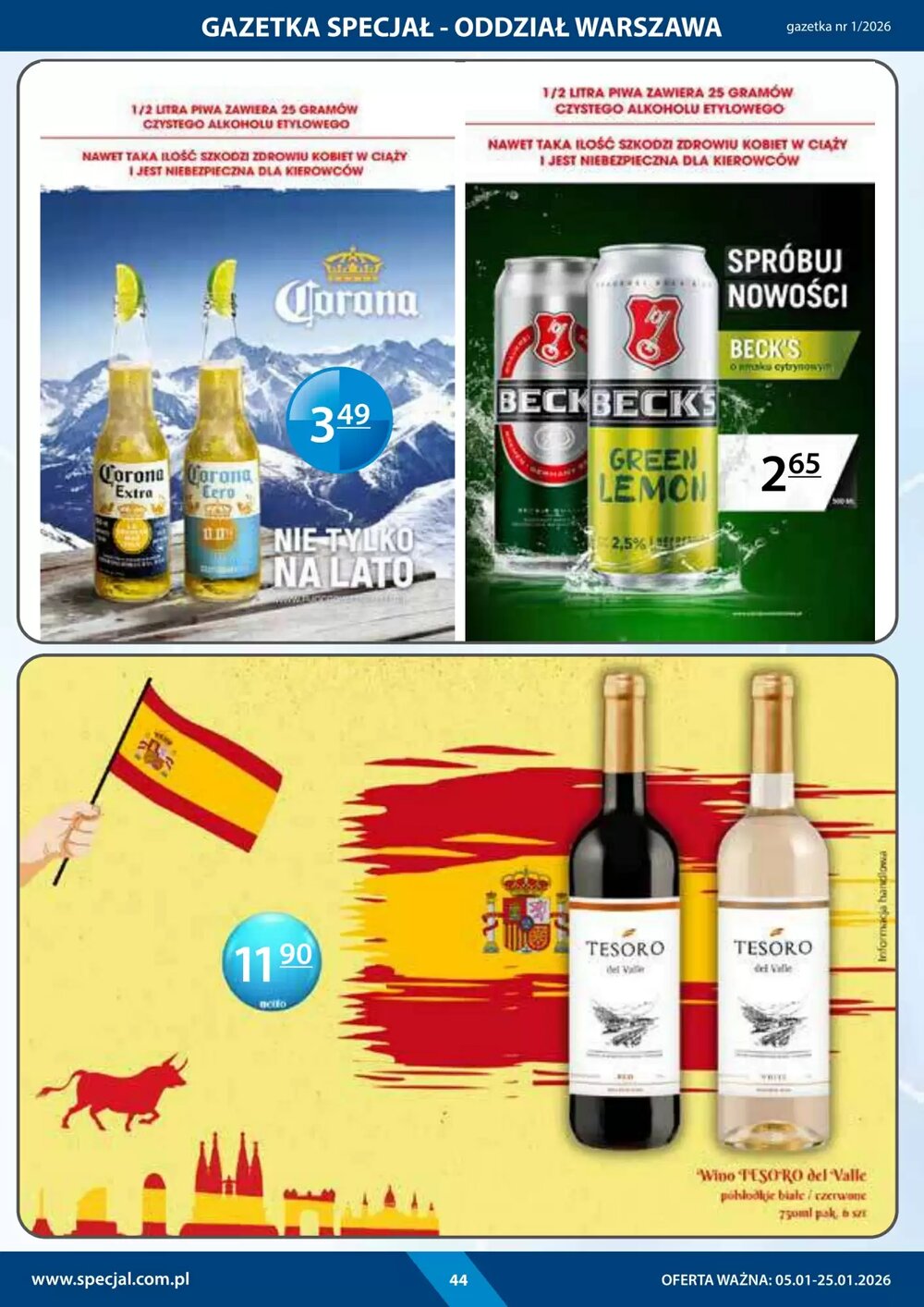 Gazetka promocyjna Specjał  ważna od 05.01.2026 - Strona 44.