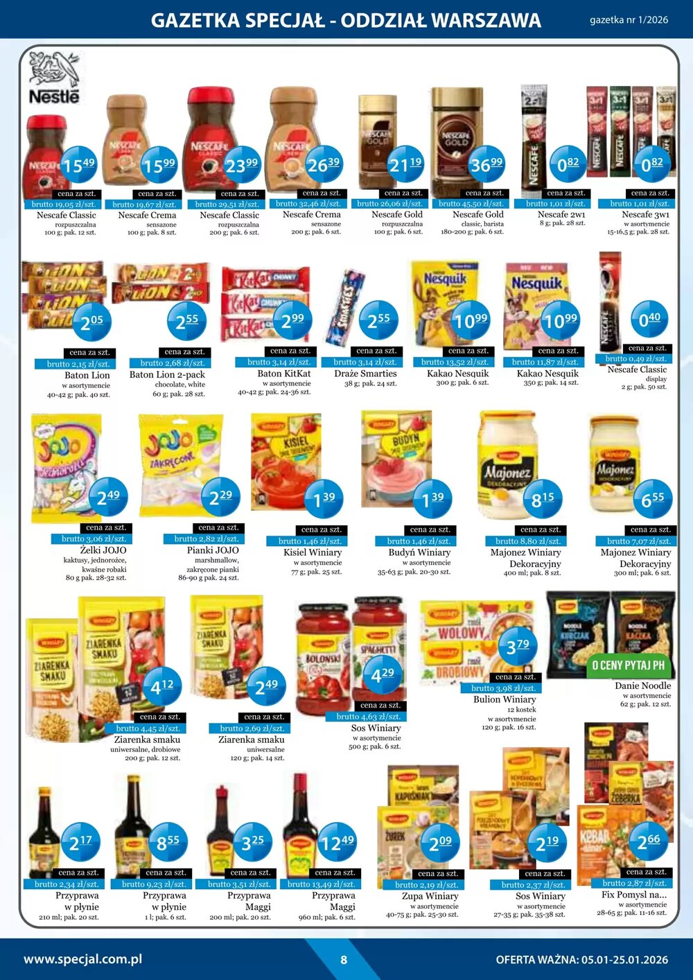 Gazetka promocyjna Specjał  ważna od 05.01.2026 - Strona 8.