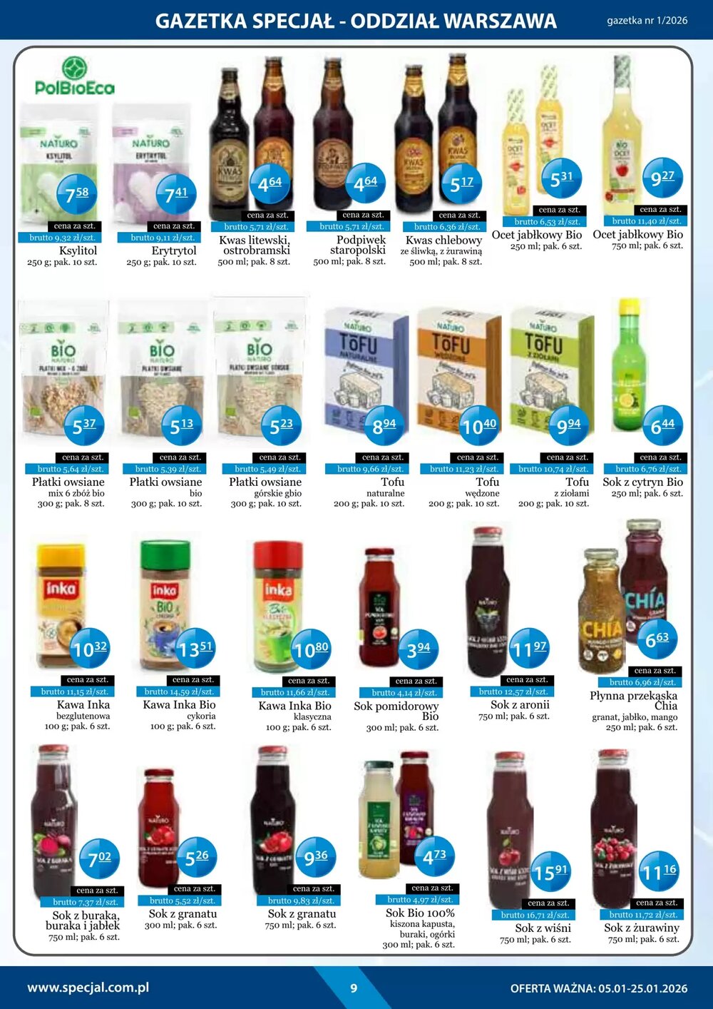 Gazetka promocyjna Specjał  ważna od 05.01.2026 - Strona 9.