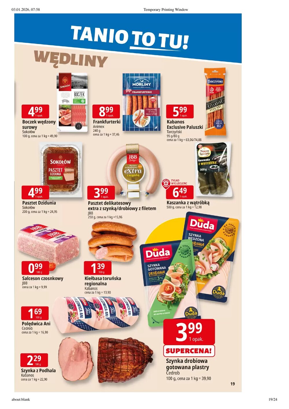 Gazetka promocyjna E.Leclerc ważna od 07.01.2026 - Strona 19.