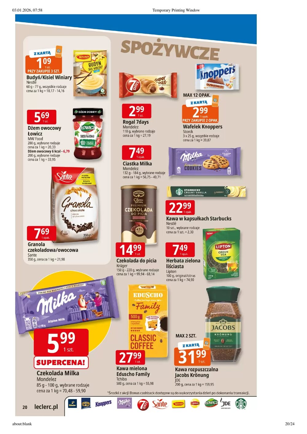 Gazetka promocyjna E.Leclerc ważna od 07.01.2026 - Strona 20.