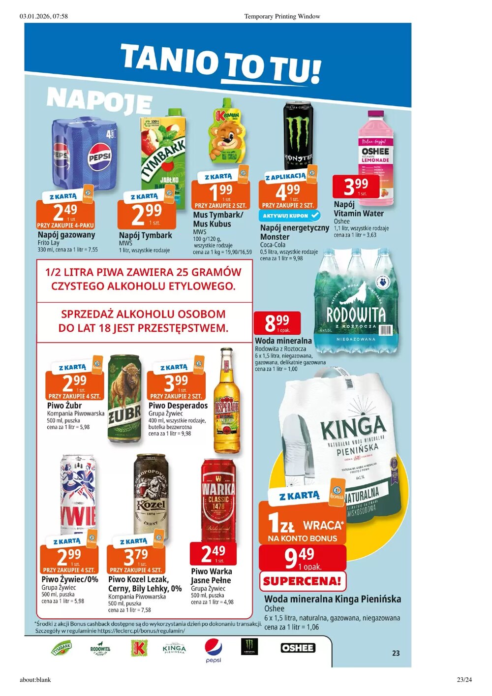 Gazetka promocyjna E.Leclerc ważna od 07.01.2026 - Strona 23.