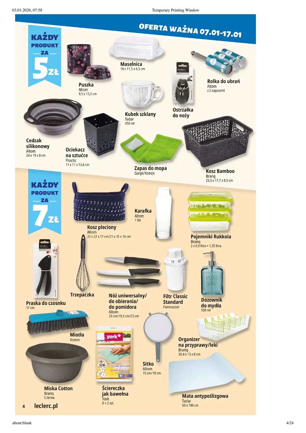 Gazetka promocyjna E.Leclerc ważna od 07.01.2026 - Strona 4.