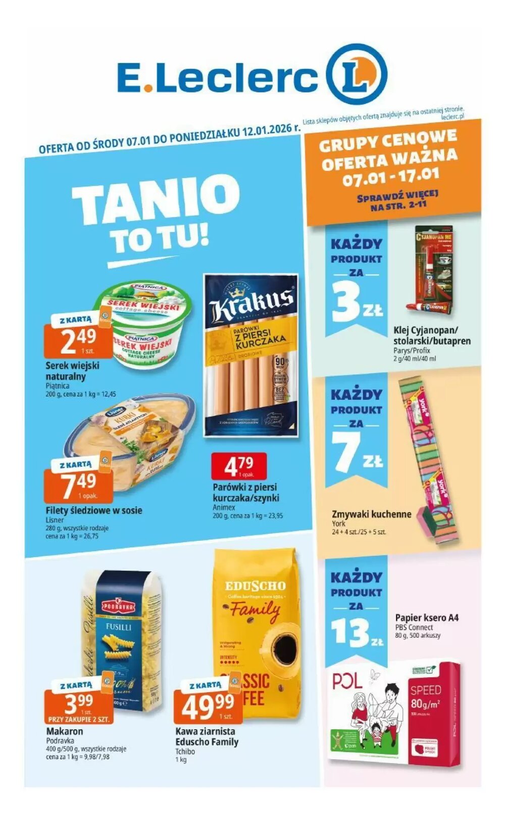 Gazetka promocyjna E.Leclerc ważna od 07.01.2026 - Strona 1.