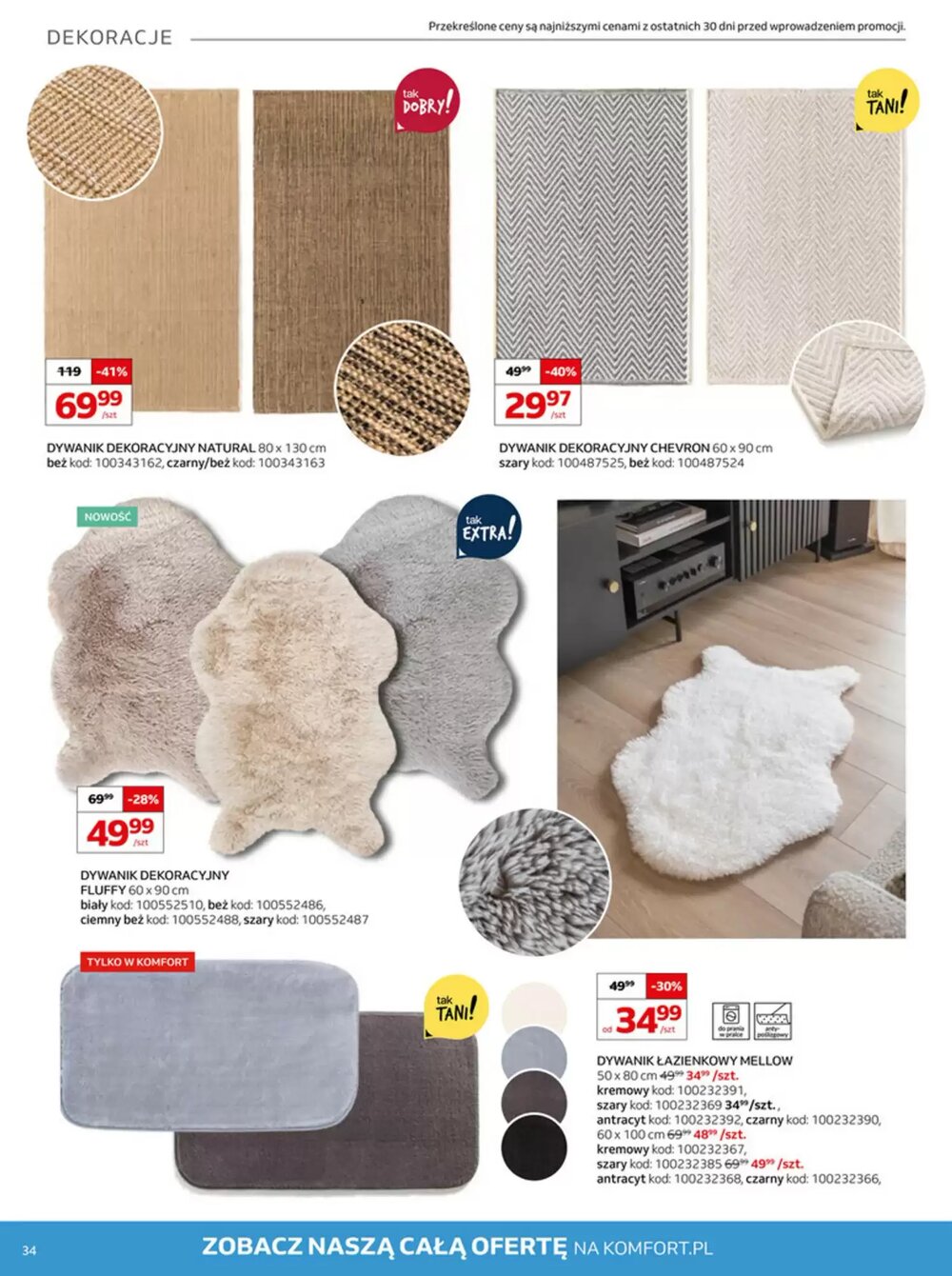 Gazetka promocyjna Komfort  ważna od 07.01.2026 - Strona 34.